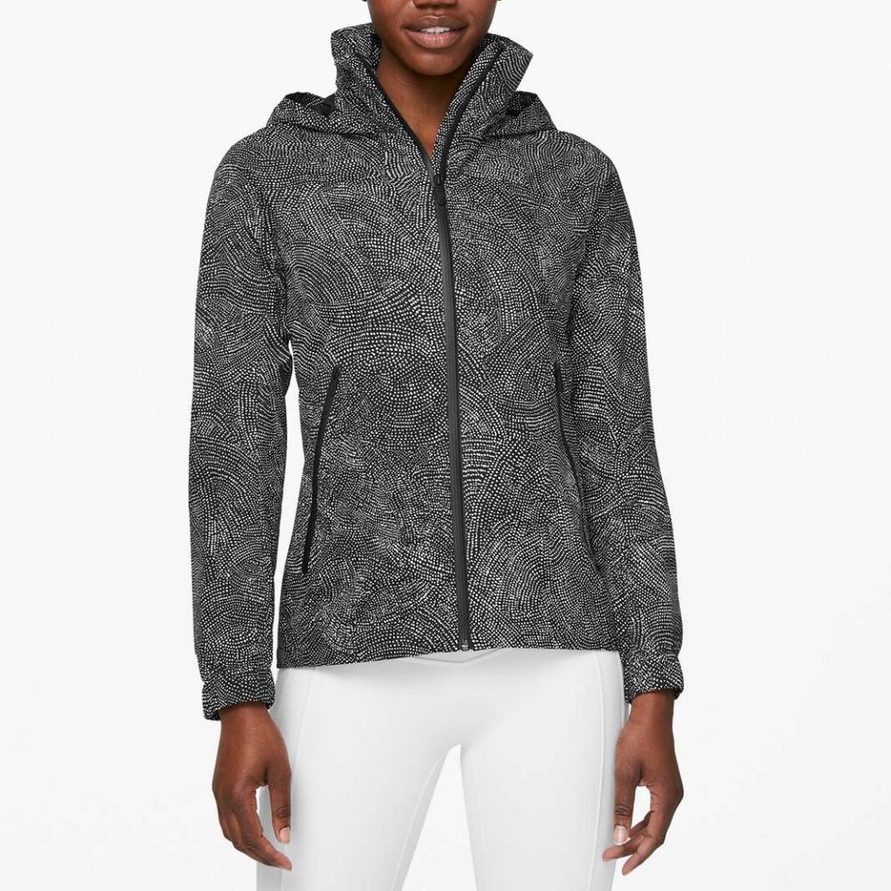 NWT Lululemon Here To Move Jacket, Sz 6, Free Spirit Alpine White Black - Picture 9 of 9